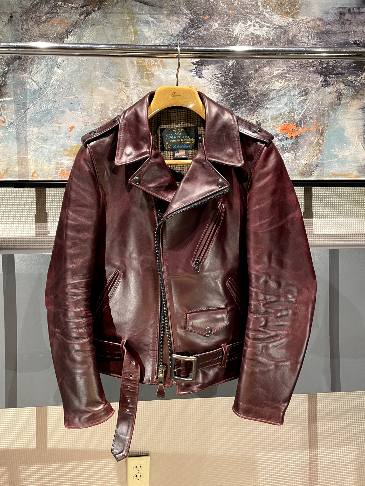 Schott Perfecto 赤 レザージャケット M Supreme®/Number (N)ine®/Schott® Perfecto Leather Jacket - Shop