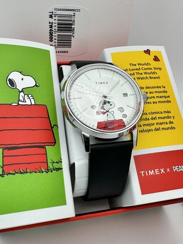 Pre-owned Timex Newjapanese?? Marlin Automatic X Peanuts Snoopy Flying Ace 40mm Tw2w49600