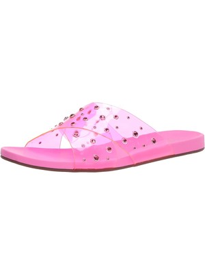 Женские розовые босоножки Tislie Slip On Slide с прозрачными ремешками JESSICA SIMPSON, 8 М