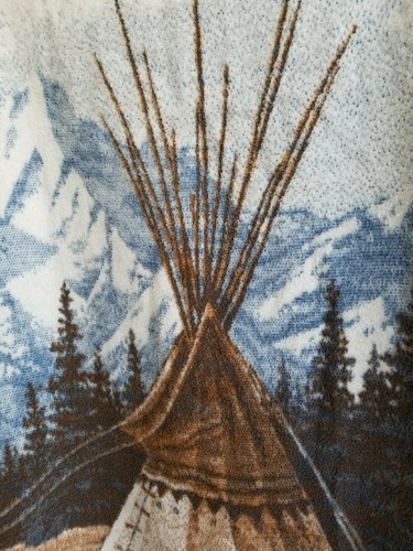 Biederlack Of America Fleece Blanket Throw By James Hautman Native Teepee