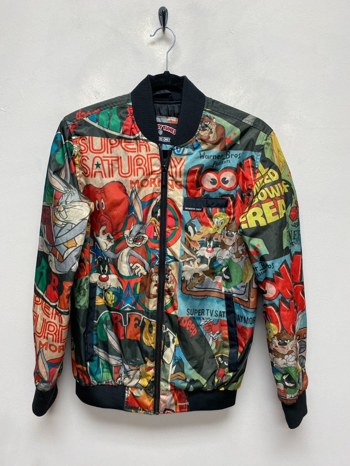 Looney Tunes Members Only Unisex Mash Printed Full Zip