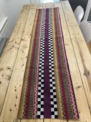 Mackenzie Childs  Brand New Sunset Table Runner 60  Long