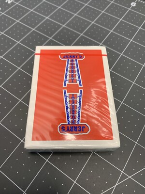 Jerry's Nugget ''Modern Feel'' RED Playing Cards Sealed- 1 Deck