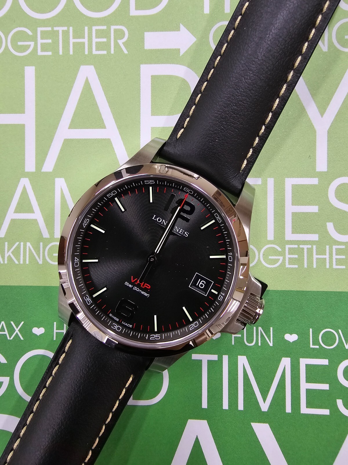 Pre-owned Longines Conquest 41 Mm Quartz Mens Watch L3.716.4.56.2 - With Tag