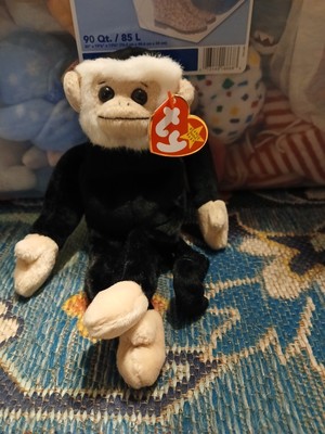 TY Beanie Baby Mooch - The Spider Monkey - Capuchin - Retired - 1998 - NEW