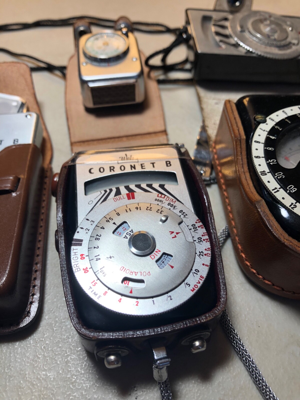 Lot of Vintage Light Meters - Coronet, Jonan, Photoscop