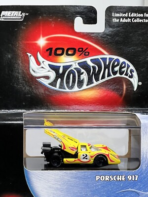 Hot Wheels 100% Porsche 917 Yellow Black Box Limited Edition #2 Porsche 917 K