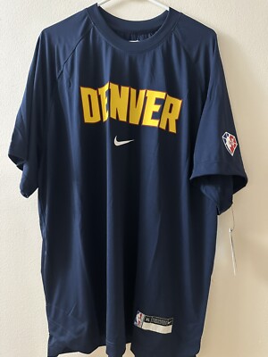 Nike NBA Authentics Denver Nuggets Team Player Issued Shooting Shirt Size XL New
