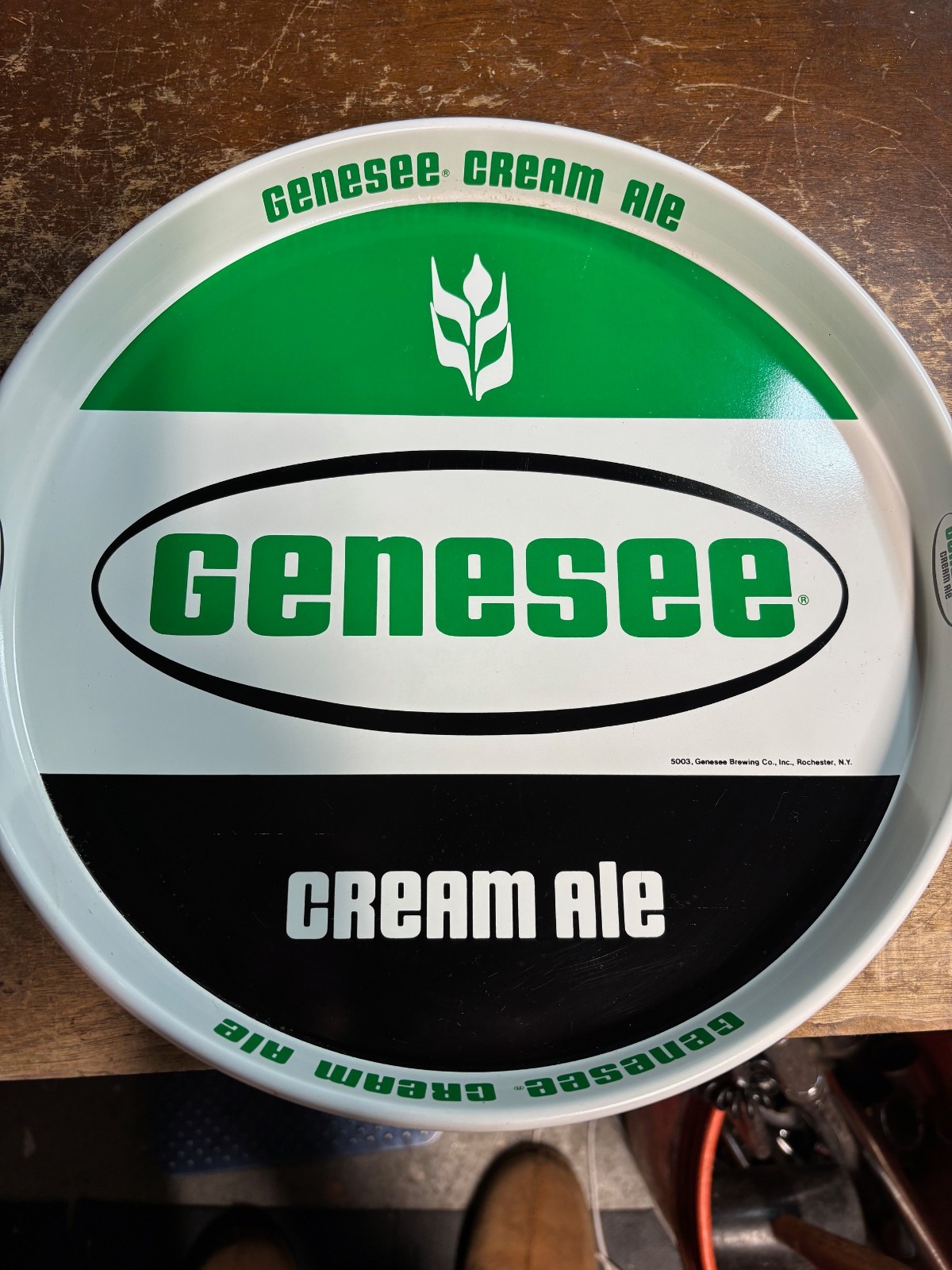 Genesee Cream Ale, Rochester, New York, Metal Tray, Ex Condition