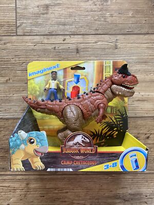 Jurassic World Camp Cretaceous Imaginext CARNOTAURUS TORO & DARIUS Figures  NEW