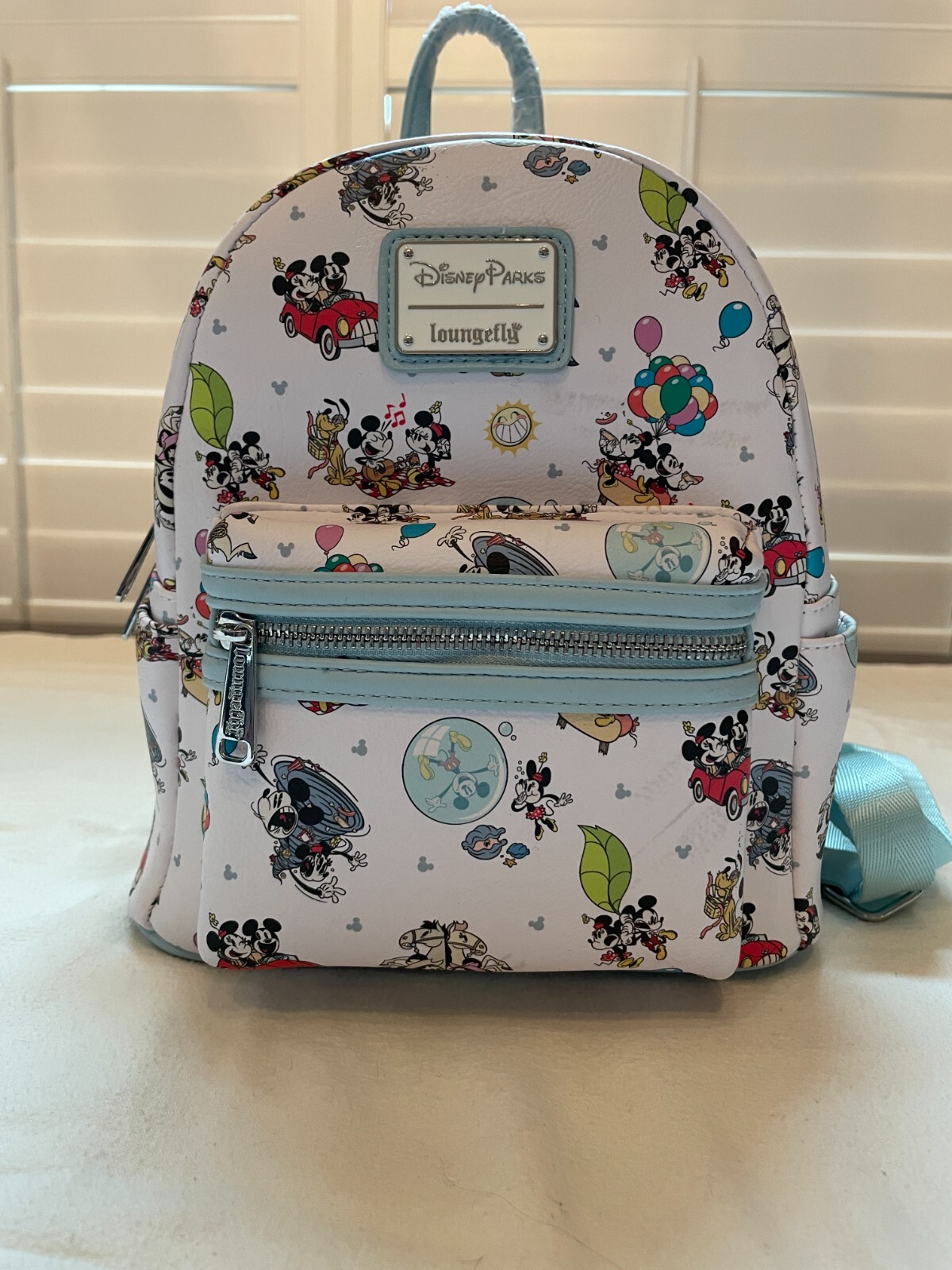Disney Mickey and Minnie Runaway Railway | Loungefly backpack New Loungefly Backpack Inspired by  main image 2
