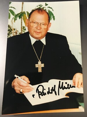 Autogramm Rudolf MÜLLER Weihbischof in Görlitz  (2012  ) handsigniert xyz