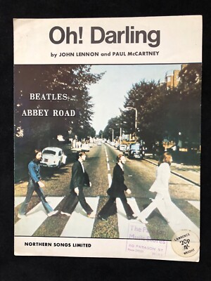 The Beatles Original UK Sheet Music OH! DARLING  abbey road