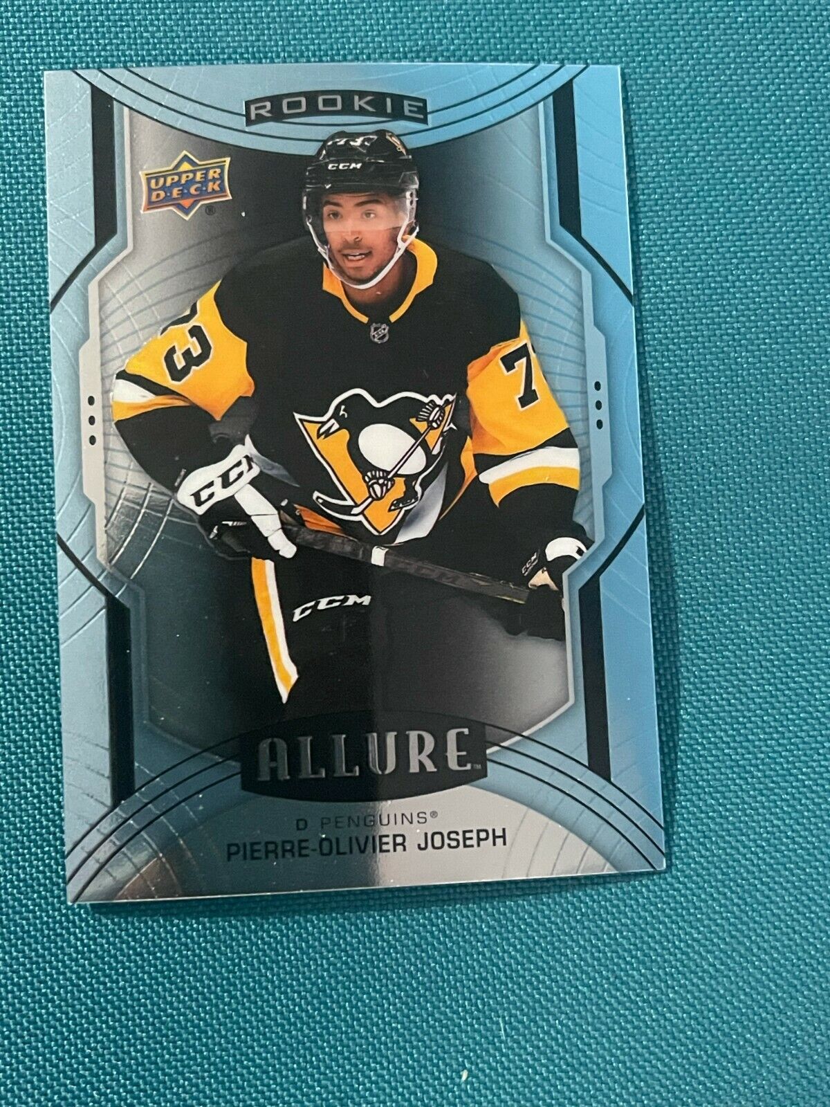Upper Deck NHL 2020-21 Allure Rookie Pierre-Olivier Joseph Penguins - 1 Card. rookie card picture
