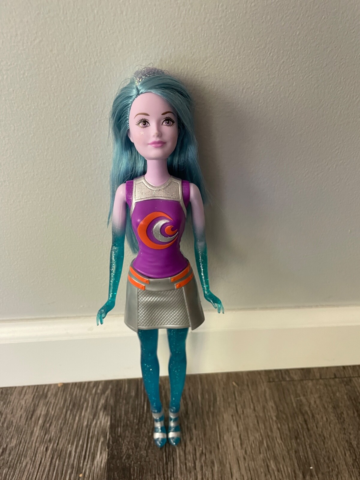 Barbie Starlight Adventure Blue Galaxy Twin Doll Blue Hair Sparkly legs