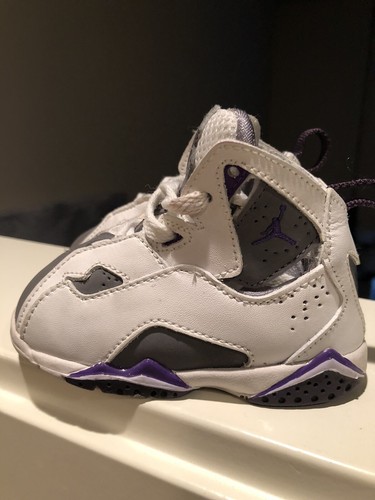Nike Air Jordan 7 Retro Flint And Purple Size 4.5C