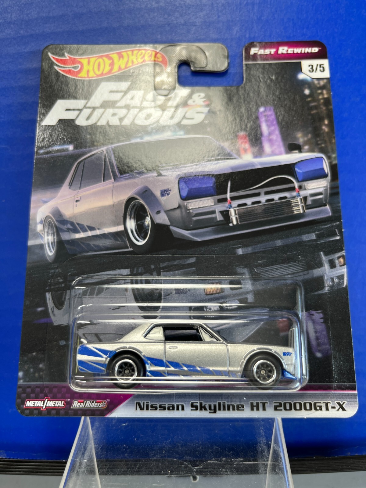 1/64 HOT WHEELS REAL RIDERS FAST & FURIOUS NISSAN SKYLINE HT
