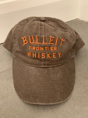 Bulleit Frontier Bourbon Whiskey Snapback Hat Cap Brown