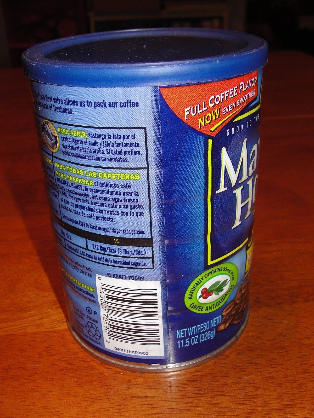 Vintage Lot Maxwell House Master Blend Metal - Tin 11.5 oz Coffee Can W/ Lid