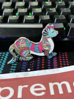 Danny Steinman x WEEN Weasel Pin 380/500 Pink OG Variant Music Band FAST SHIP!