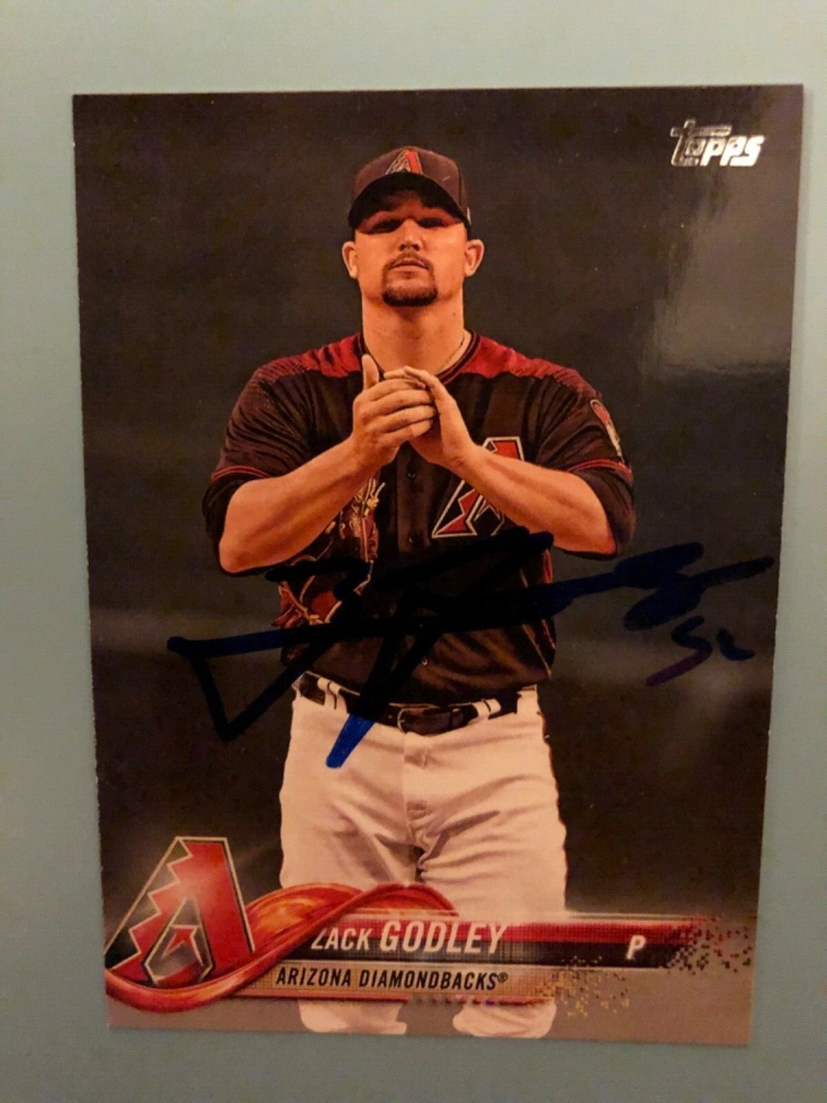 2018 Topps Arizona Diamondbacks Zack Godley Autographed 2018 Topps Arizona Diamondbacks Zack Godley Autographed