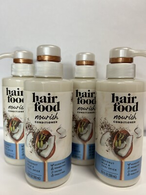 4 Pack - Hair Food Nourish Coconut Milk & Chai Spice CONDITIONER, 10.1 Oz Each
