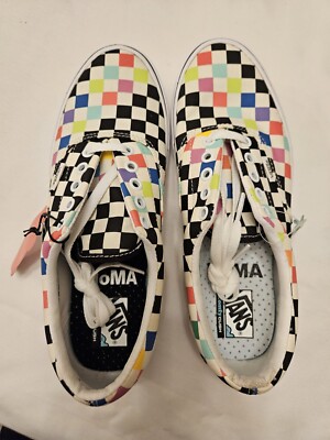 VANS Mens 8 Women 9.5 Old Skool ComfyCush MoMA-checkerboard NEW with tags no box