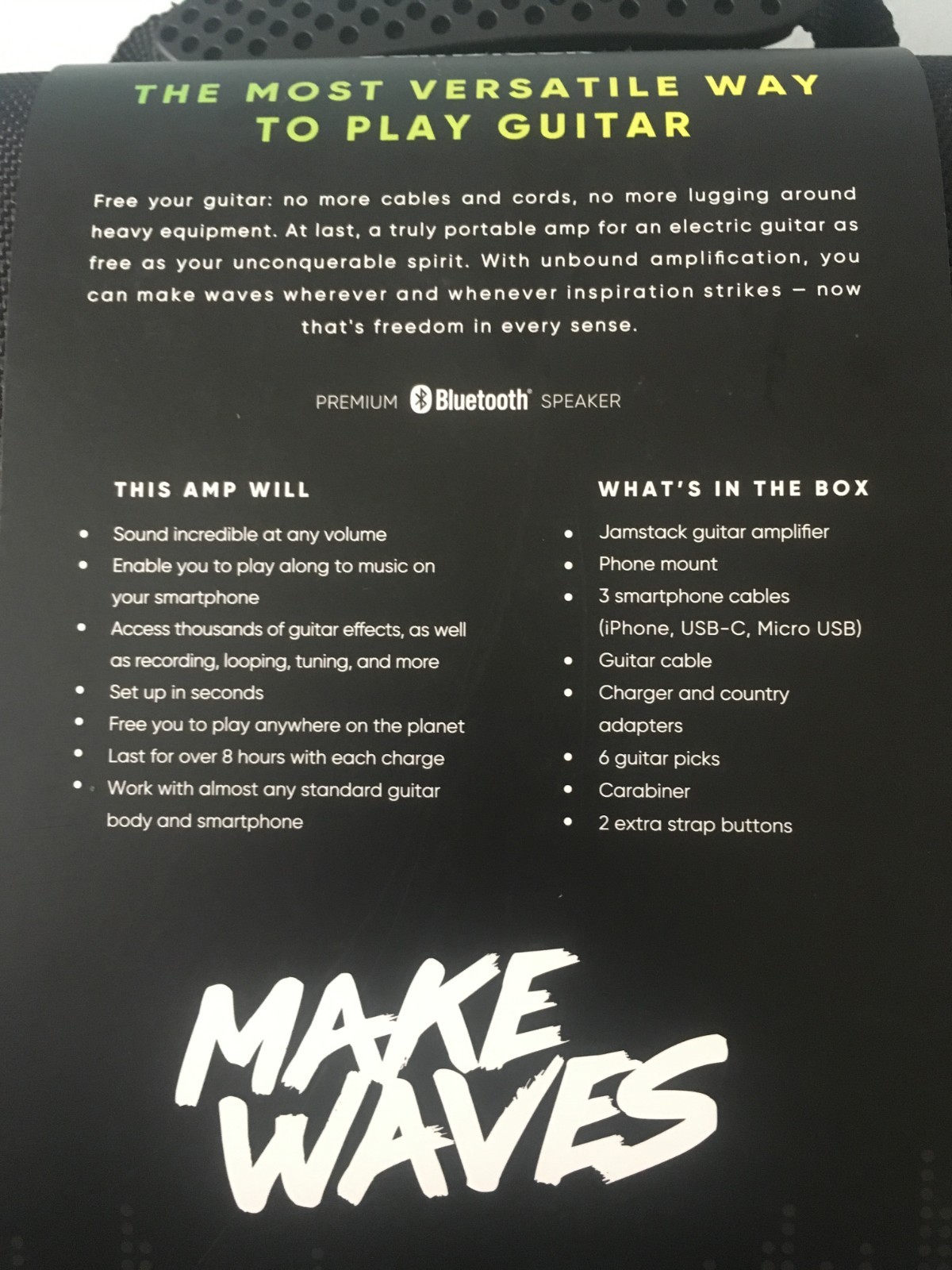 Jamstack - The World's First Attachable Guitar Amp