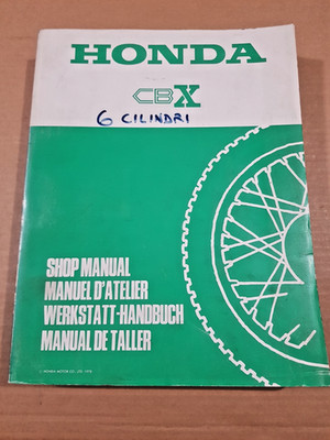 MANUALE D'OFFICINA HONDA CBX 1000/79 (6 cilindri)