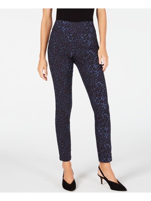 

INC Женские темно-синие леггинсы скинни с животным принтом, Navy, 100079231