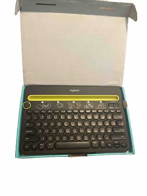 Logitech K480 Bluetooth Multi-Device Keyboard Black with Box Great Condition