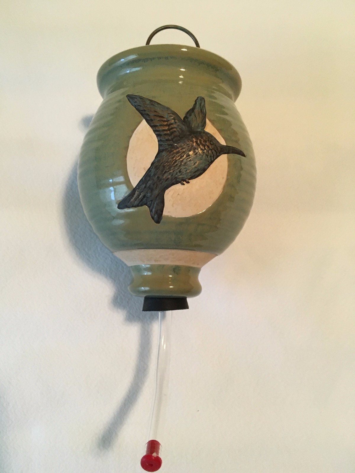 Friends of a Feather Humming Bird Feeder/ Pottery Base