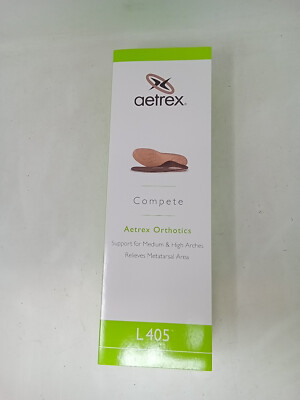 Aetrex Orthotics Compete Insoles L405 Men's CHOOSE SIZE New & Ships FREE