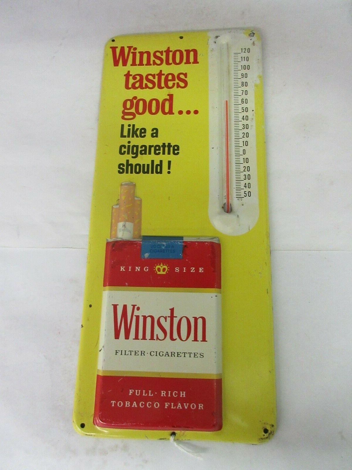 1960s Winston Cigarettes Thermometer 9-in For Sale At Auction - Mecum Australia