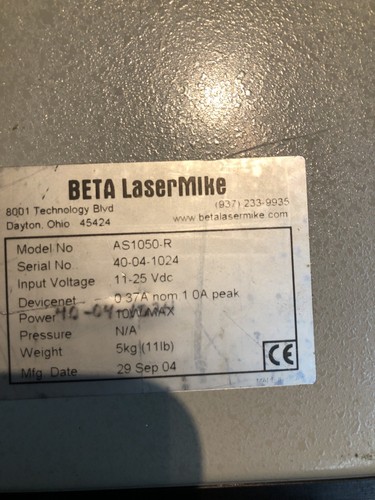 AS-1050-R Beta Lasermike Accuscan