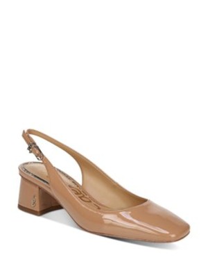 

Женские сандалии SAM EDELMAN Rosa Nude Beige Tamara Toe на блочном каблуке с ремешком на пятке, размер 9,5 м, Бежевый, G9219S1