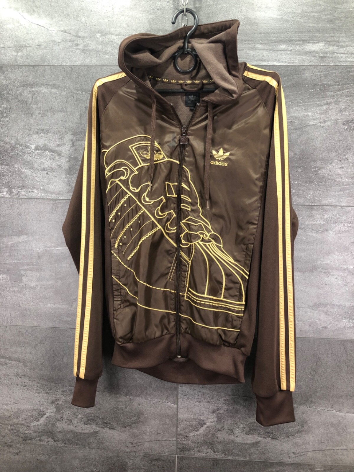 トップス archive adidas track jacket y2k brown ADIDAS Archive Track Jacket Brown