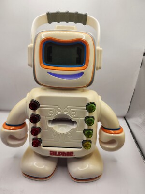 Playskool 2009 Alphie Electronic Talking Learning Interactive Robot w/ 28 cards