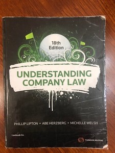 Understanding Company Law 18th Edition Textbooks Gumtree - 
