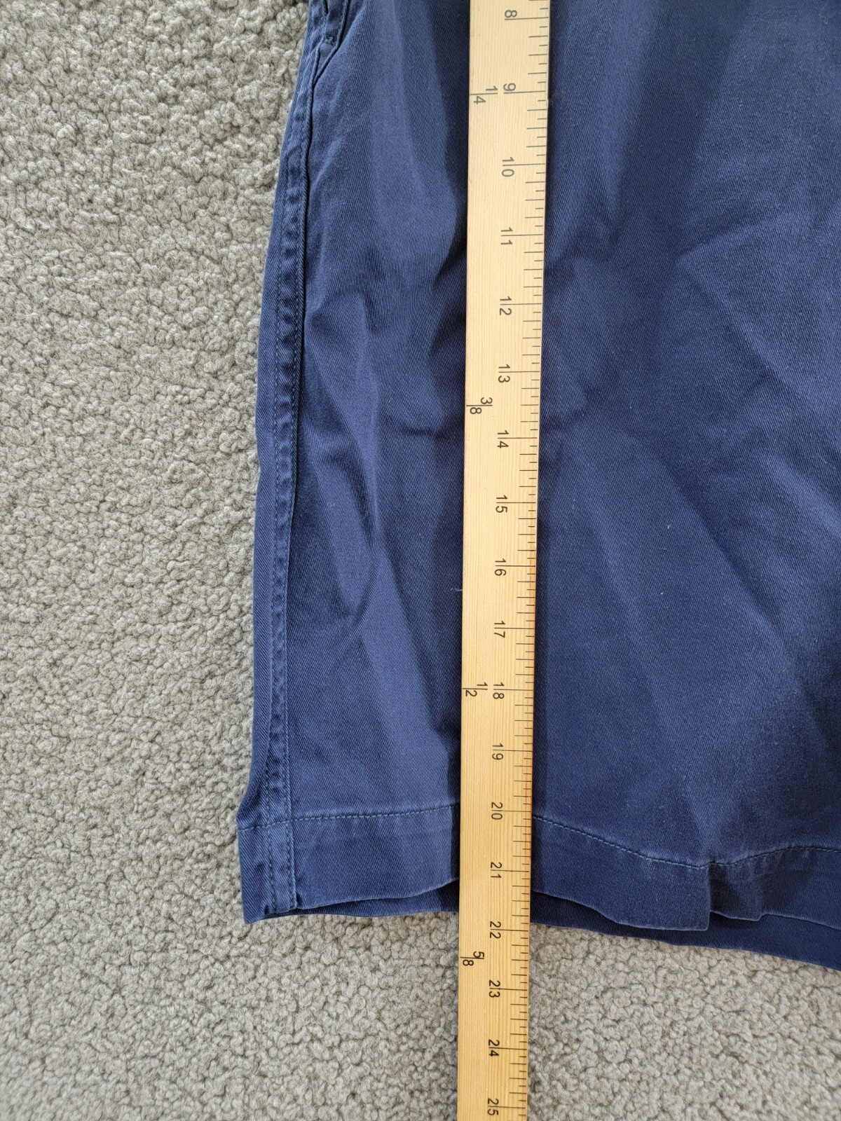 Polo Ralph Lauren Big & Tall Classic-Fit Chino Shorts Men's 42T Navy Button Zip - Picture 9 of 18