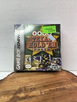 Texas Hold'em Poker Nintendo Game Boy Advance GBA Sealed New RARE!