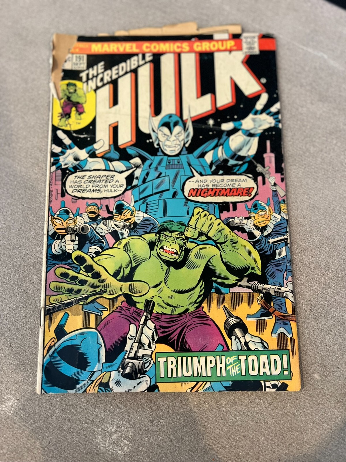 INCREDIBLE HULK # 191 HULK VS NIGHTMARE-TRIUMPH OF THE TOAD