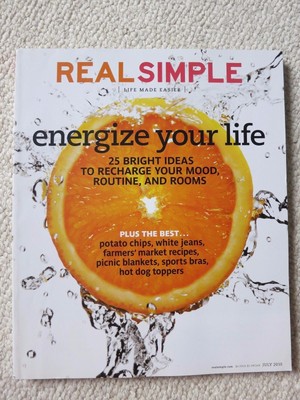 Real Simple Magazine July 2010 Energize Your Life