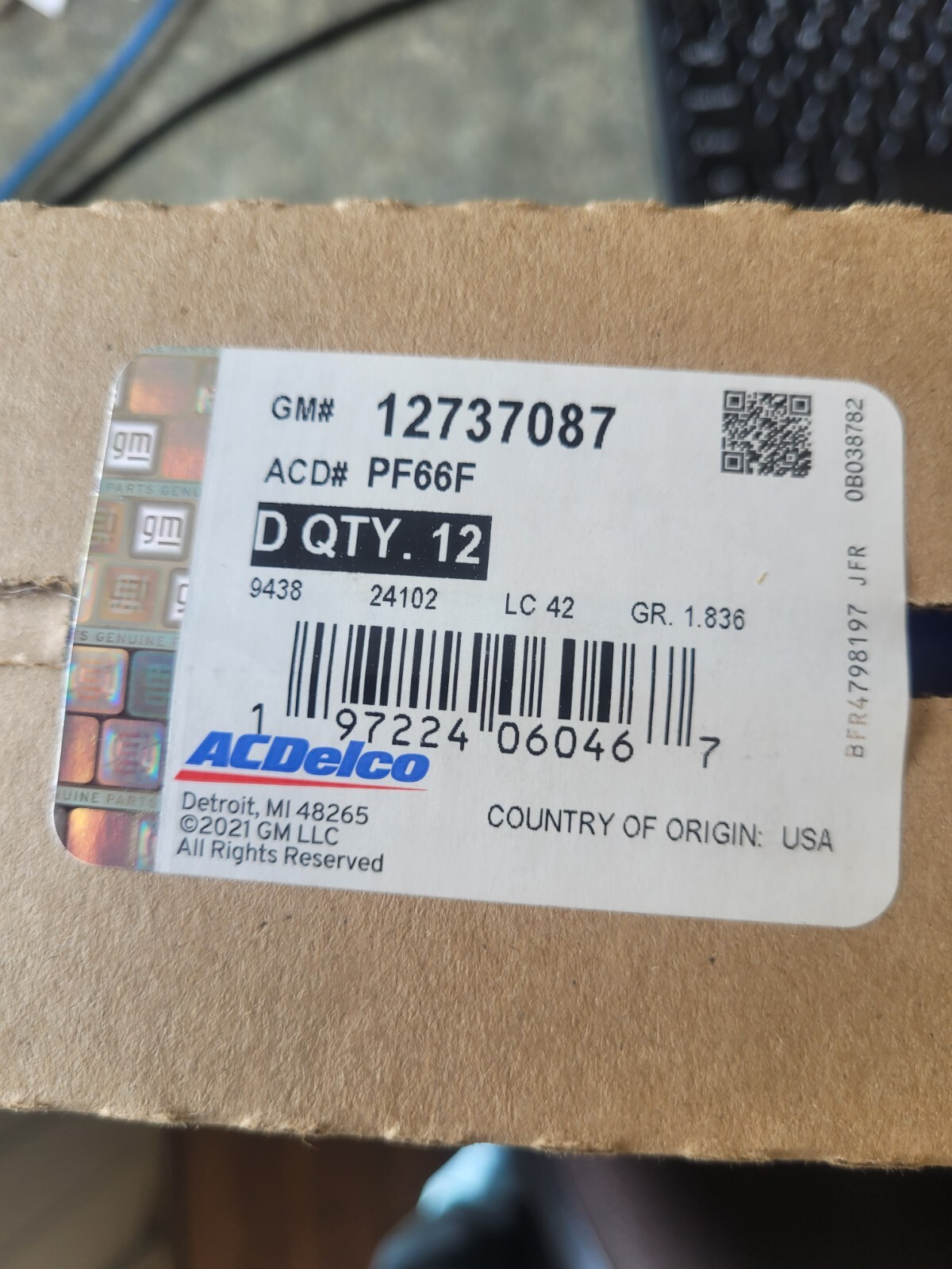 NEW Genuine GM ACDelco Engine Oil Filter PF66 Case 12