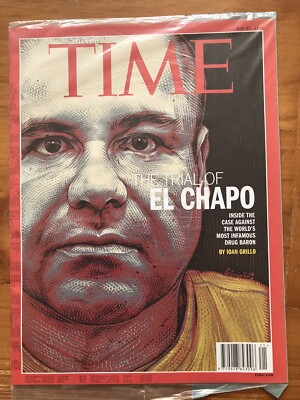 Time Magazine 2018 Trial Of El Chapo Guzman Narcos Drug Baron Cartel NEW SEALED