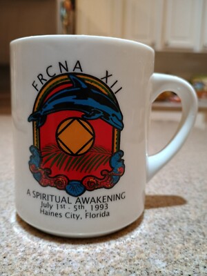 Coffee Mug Narcotics Anonymous FRCNA XII July 1-5, 1993. Haines City, FL