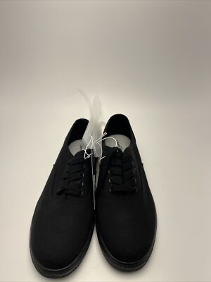 Universal Thread Women's Size 8 Black Lace Up Canvas Shoes NWT