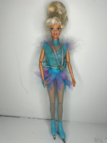 Mattel Vintage 1997 USA Olympic Ice Skater Figure Skating Ba