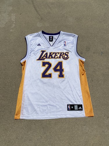 kobe bryant #24 white Adidas Los Angeles Lakers Jersey Size