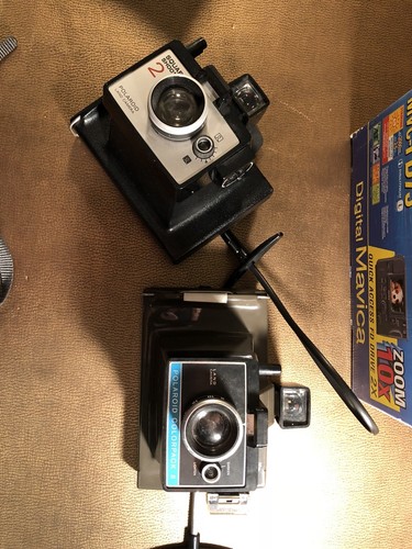 VINTAGE POLAROID Lot Of 4 Land Cameras + Sony MVC-FD73 Photography Box Lot